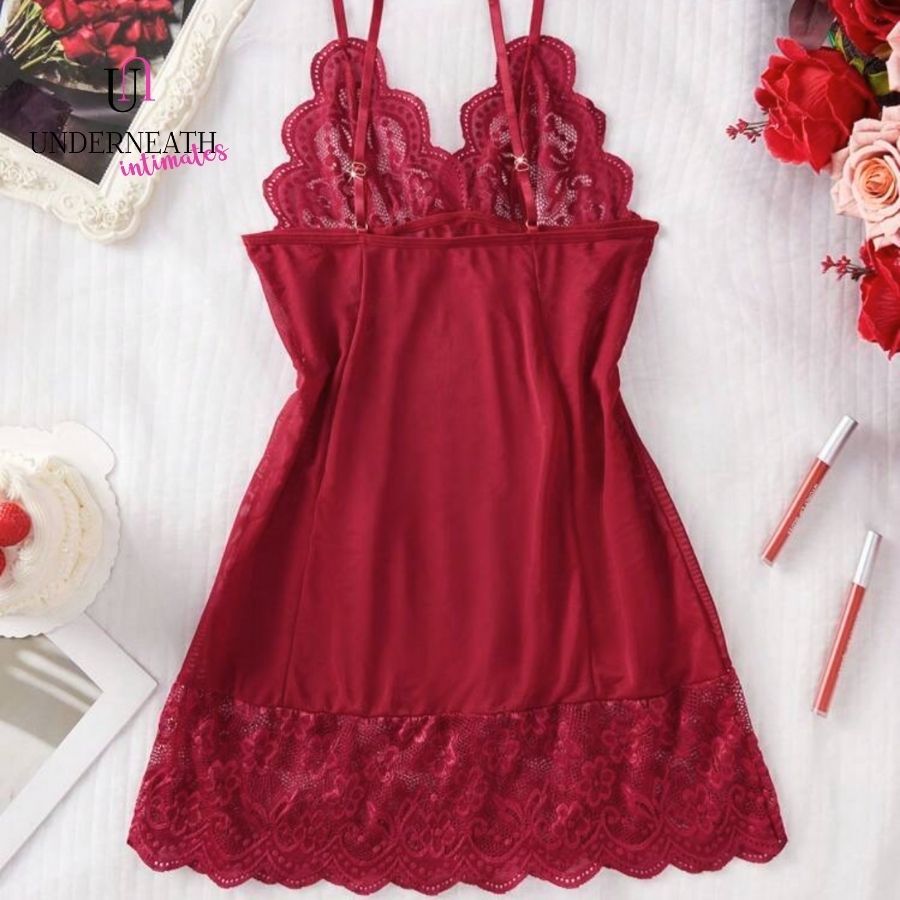 Sweetdreams w/ Thong - Wine Red (S/M & L)