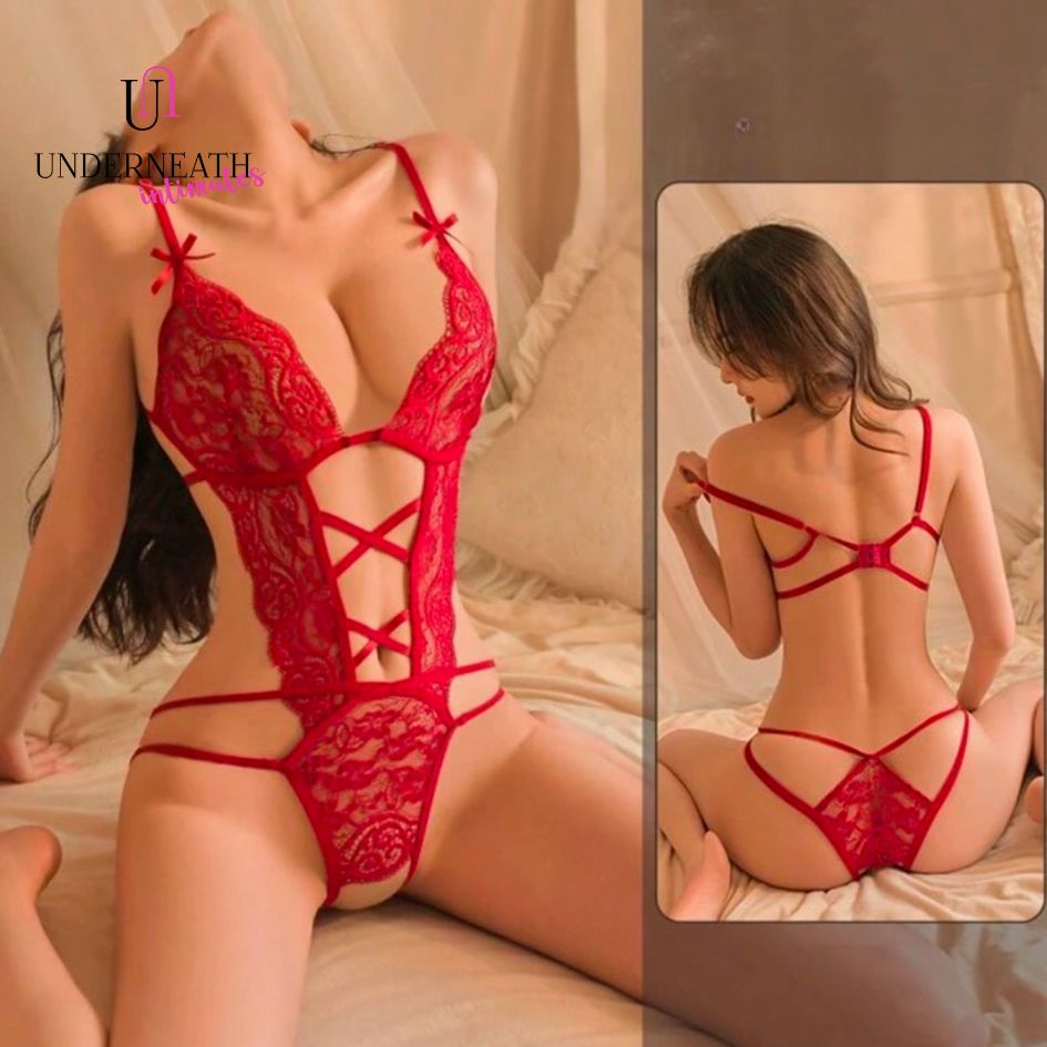 Boo - Red (Open Crotch) (S/M & L)