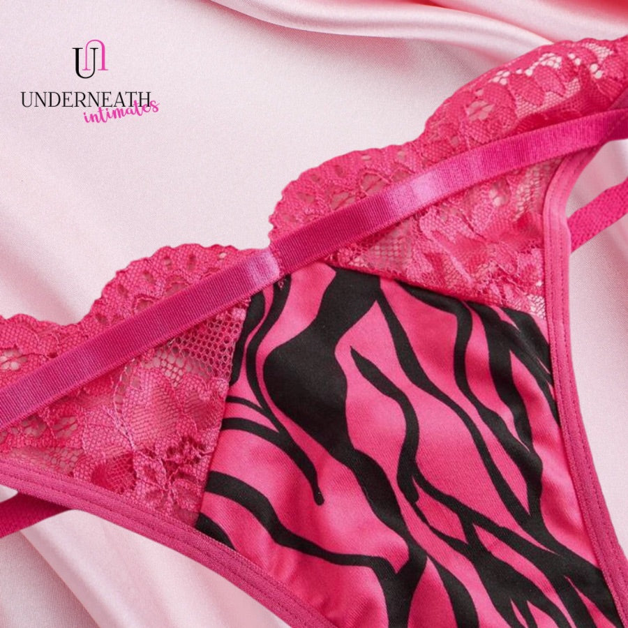 Hermosa Set (Underwire Bra) - Hot Pink (M & L/XL)