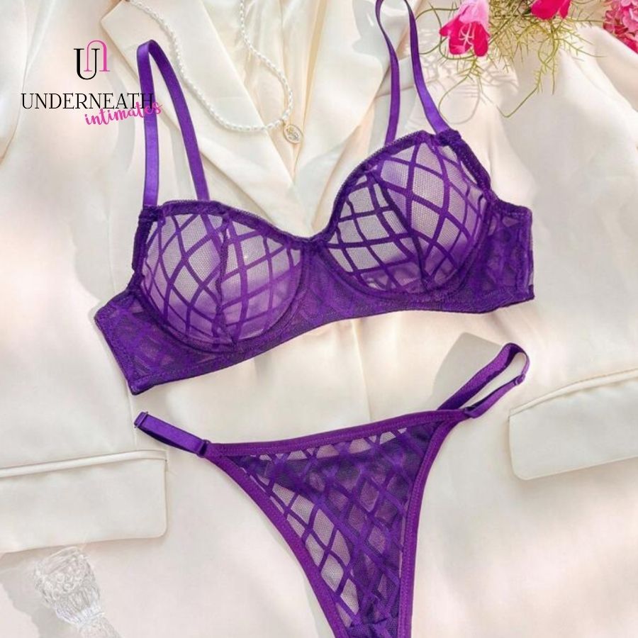 Smoky Set (with underwire) - Purple (S/M & L)