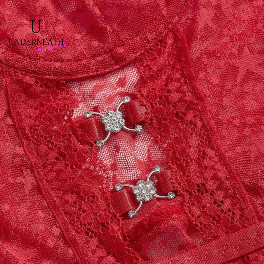 Victoria w/ Thong - Red (with underwire) (S/M & L)