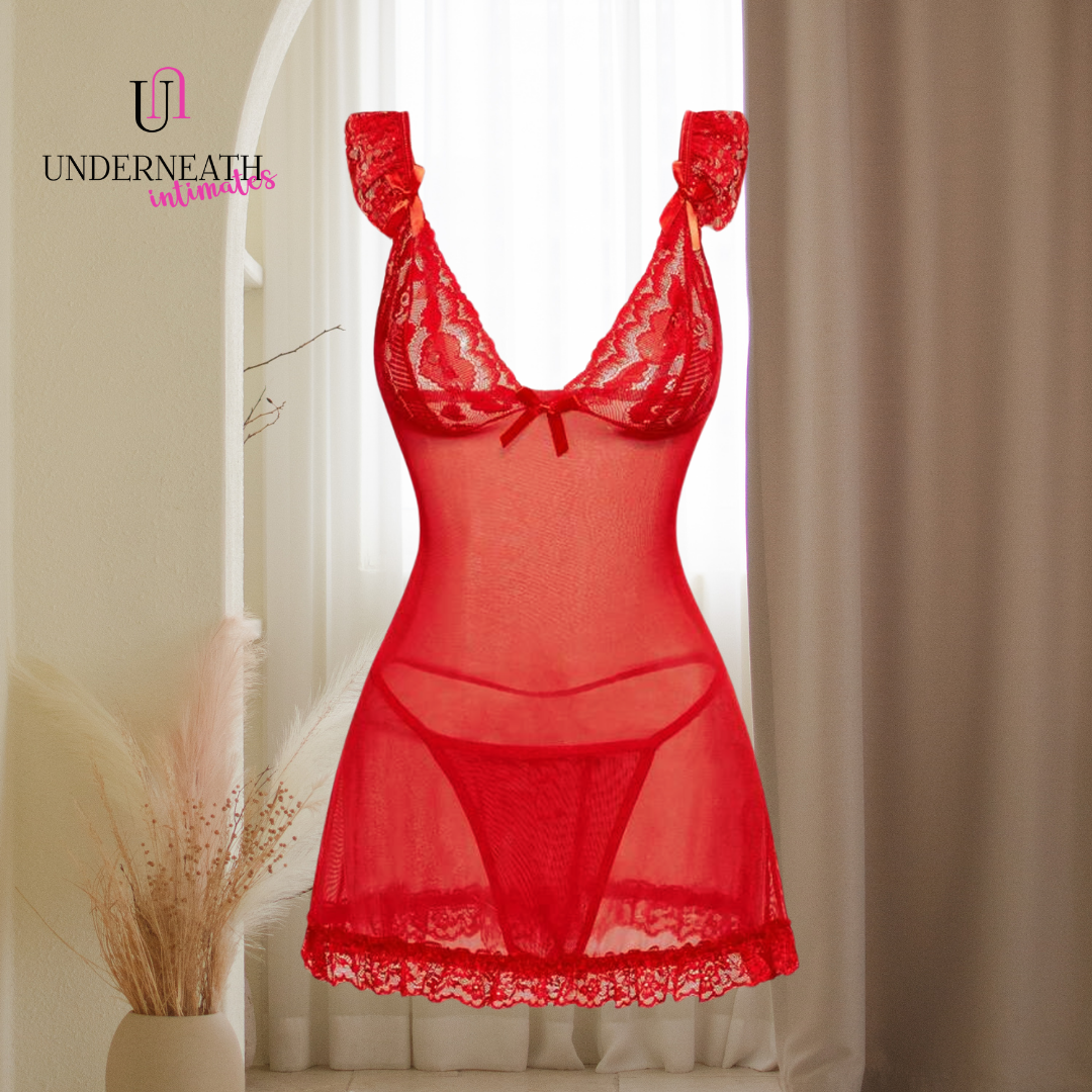 Valentine w/ Thong - Red (S/M & L)