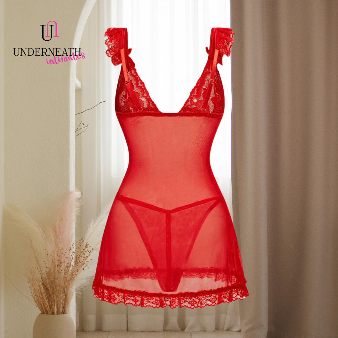 Valentine w/ Thong - Red (S/M & L)