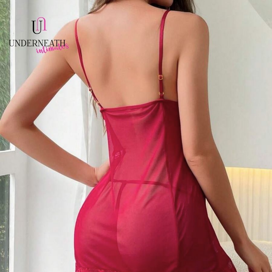 Sweetdreams w/ Thong - Wine Red (S/M & L)