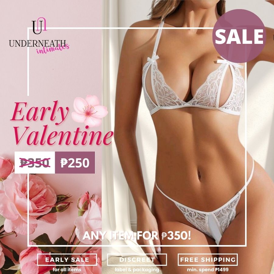 Stay the night Set - White (Open Crotch) (S/M & L)