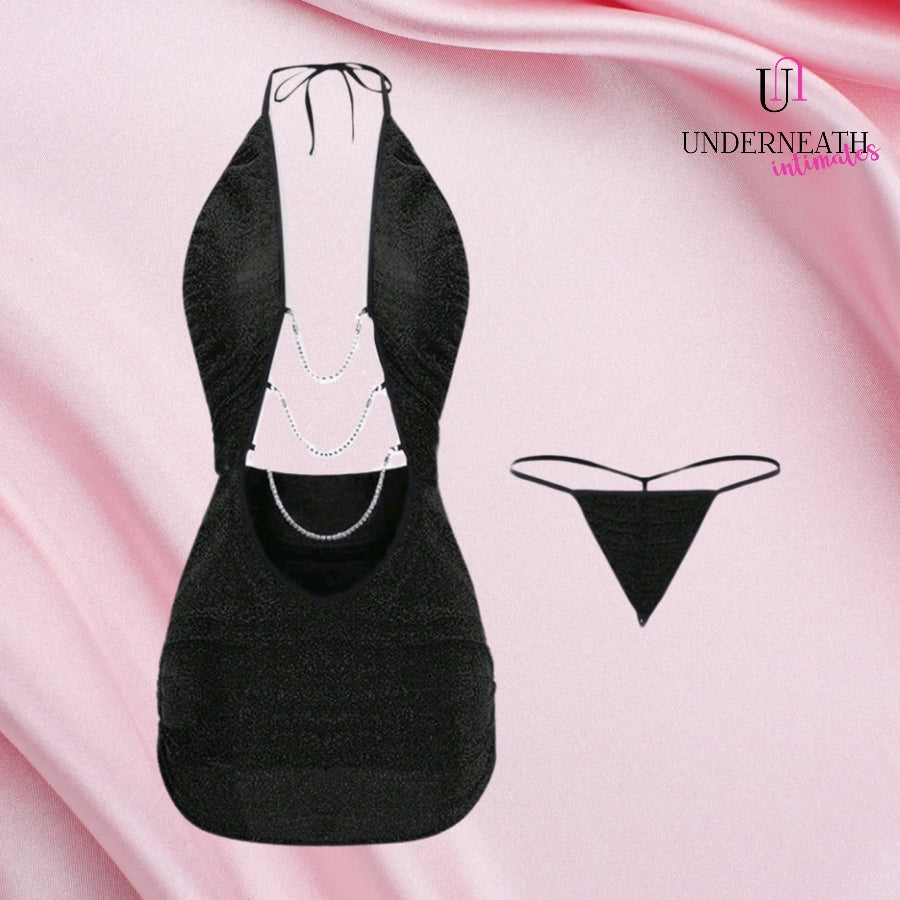 Roma w/ Thong - Black (S/M & L)