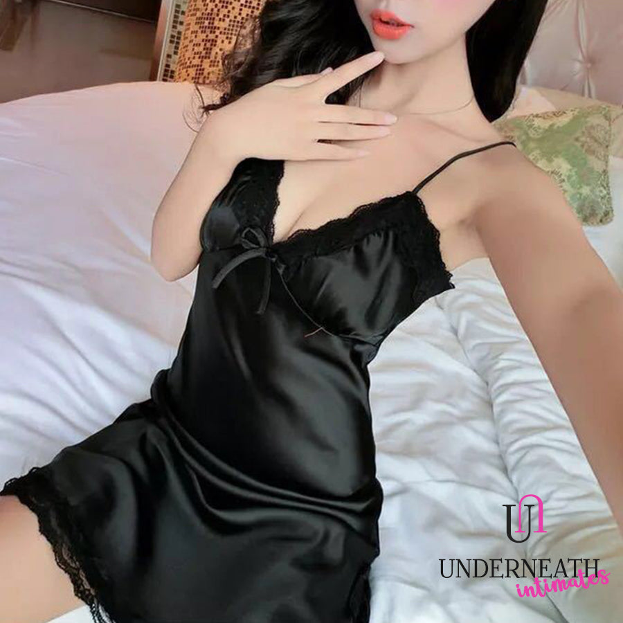 Romantic w/ Thong - Black (S/M)