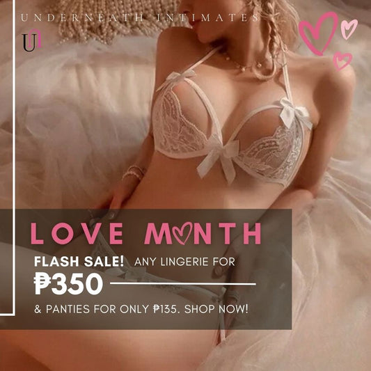 Charm Set - White (Open Crotch) (S/M & L)