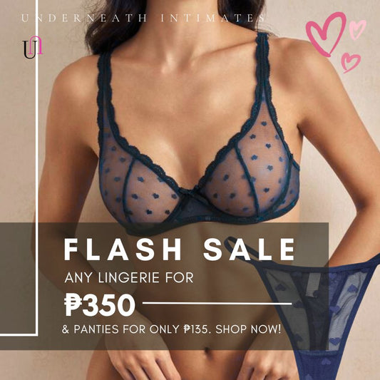 Mimosa Set (with underwire) - Blue (S/M & L)