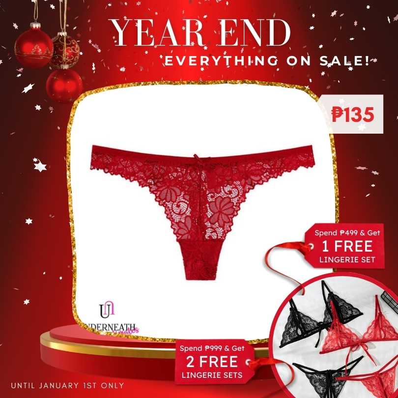 Cheeky Thong - Red (Freesize)