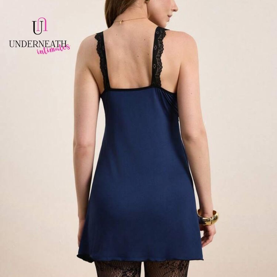 Mi Amor Nightdress - Navy Blue (S/M & L)