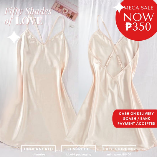 Silk Nightdress - Cream (S/M & L)