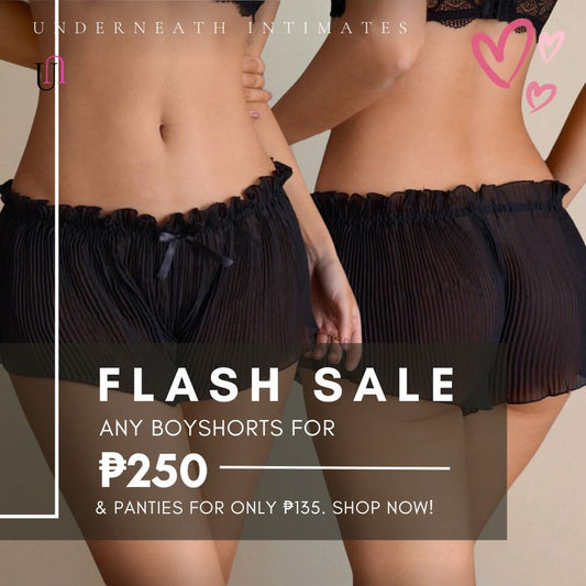 Cheeky Boyshorts - Black (S/M & L)