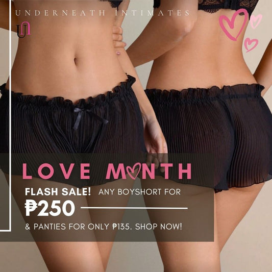 Cheeky Boyshorts - Black (S/M & L/XL)