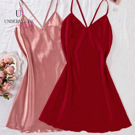 Silk Nightdress - Pink (S/M & L)