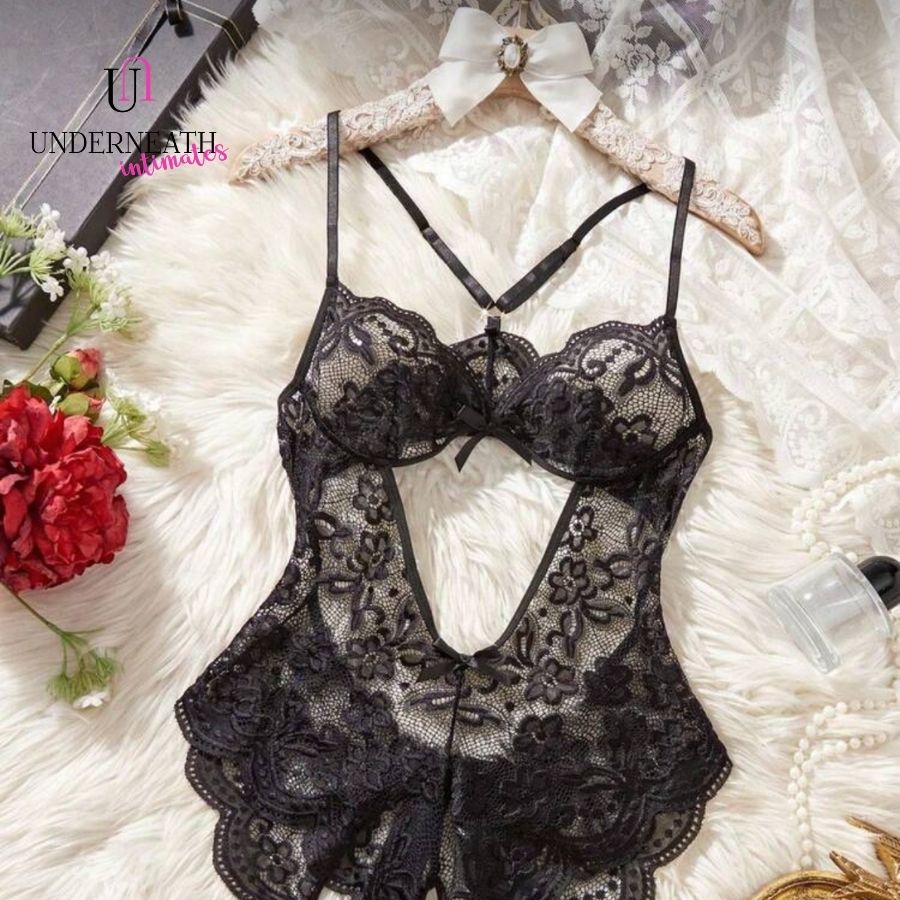 Señorita - Black (Open Crotch) (S/M & L)