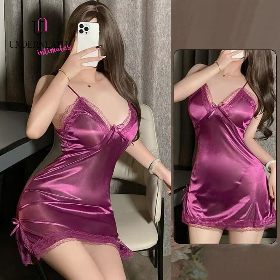 Romantic w/ Thong - Purple (S/M & L)