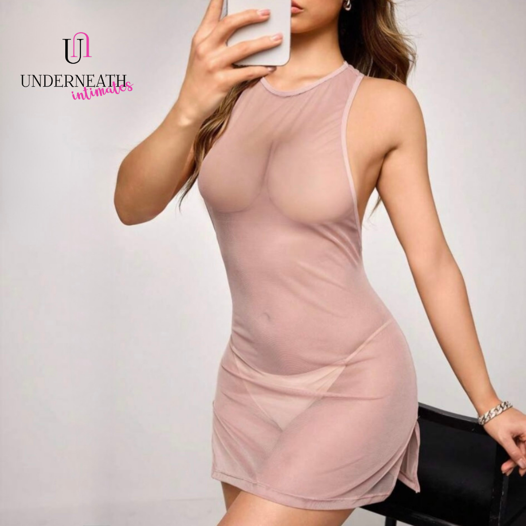 Latina Sheer Cover-up - Skin tone (S/M & L)