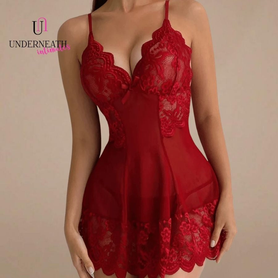 Sweetdreams w/ Thong - Wine Red (S/M & L)