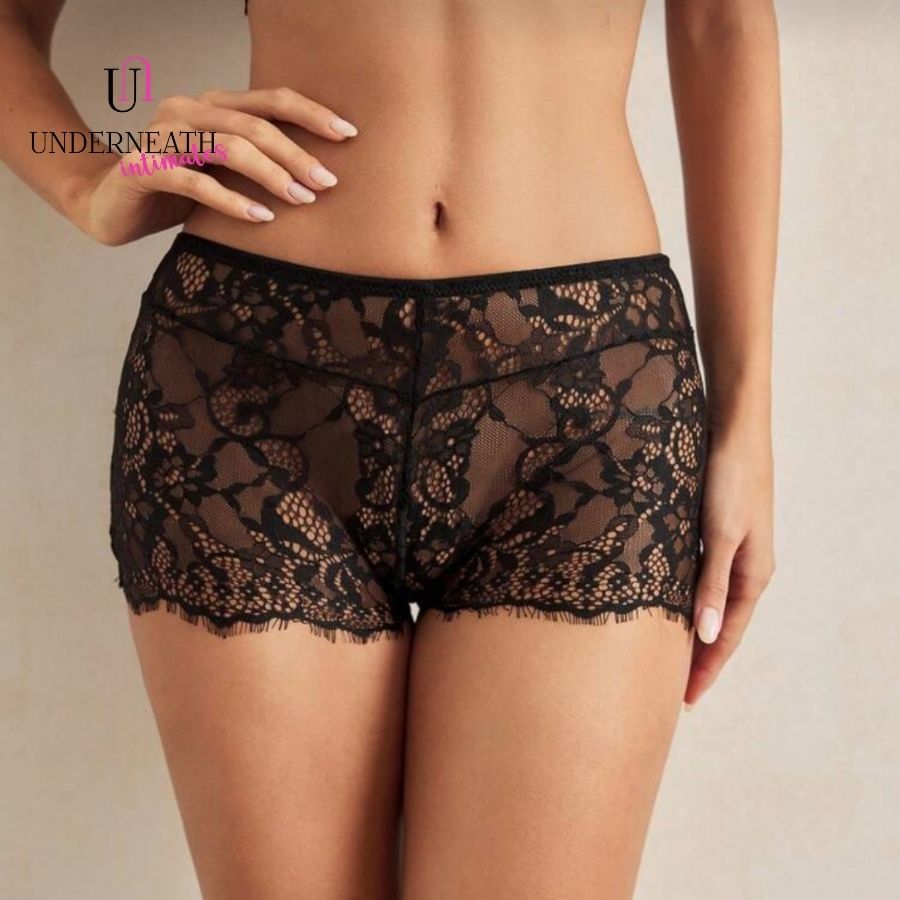 Fancy Boyshorts - White (S/M & L)
