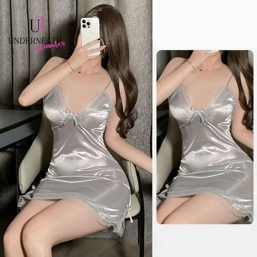 Romantic w/ Thong - Gray (S/M & L)