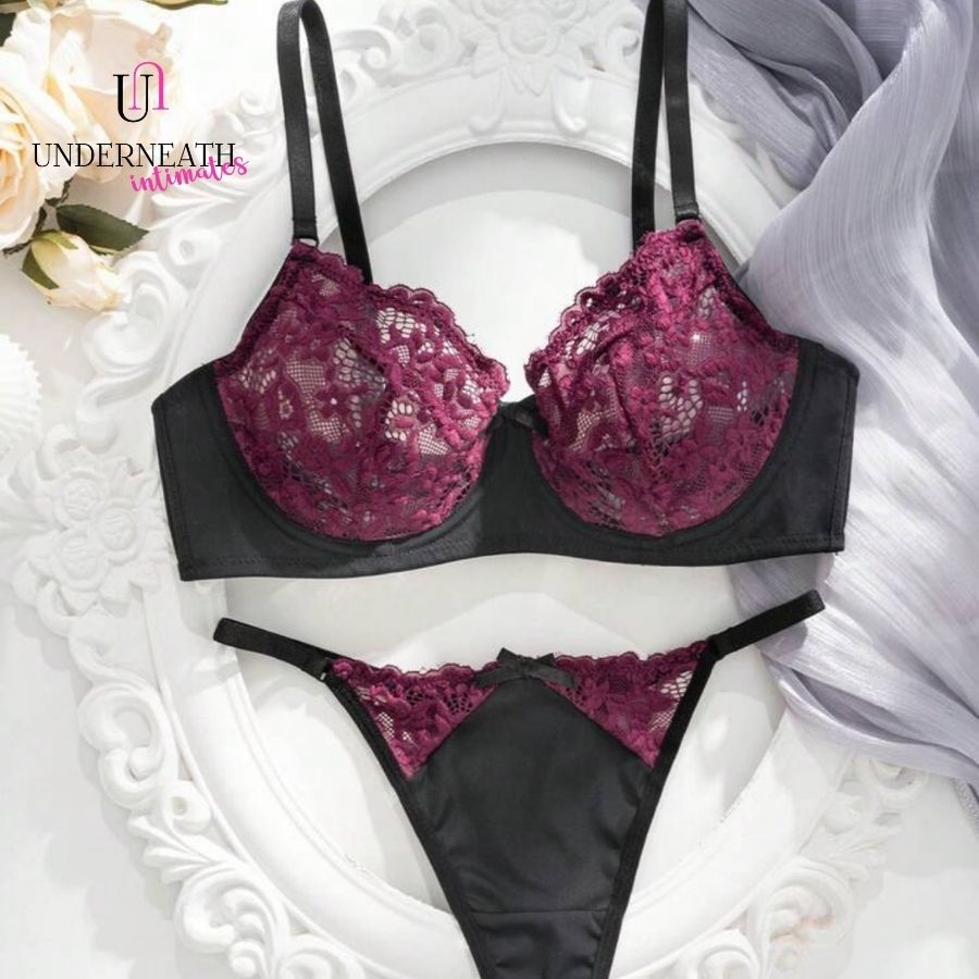 Mulberry Set (with underwire) - Purple (S/M & L)