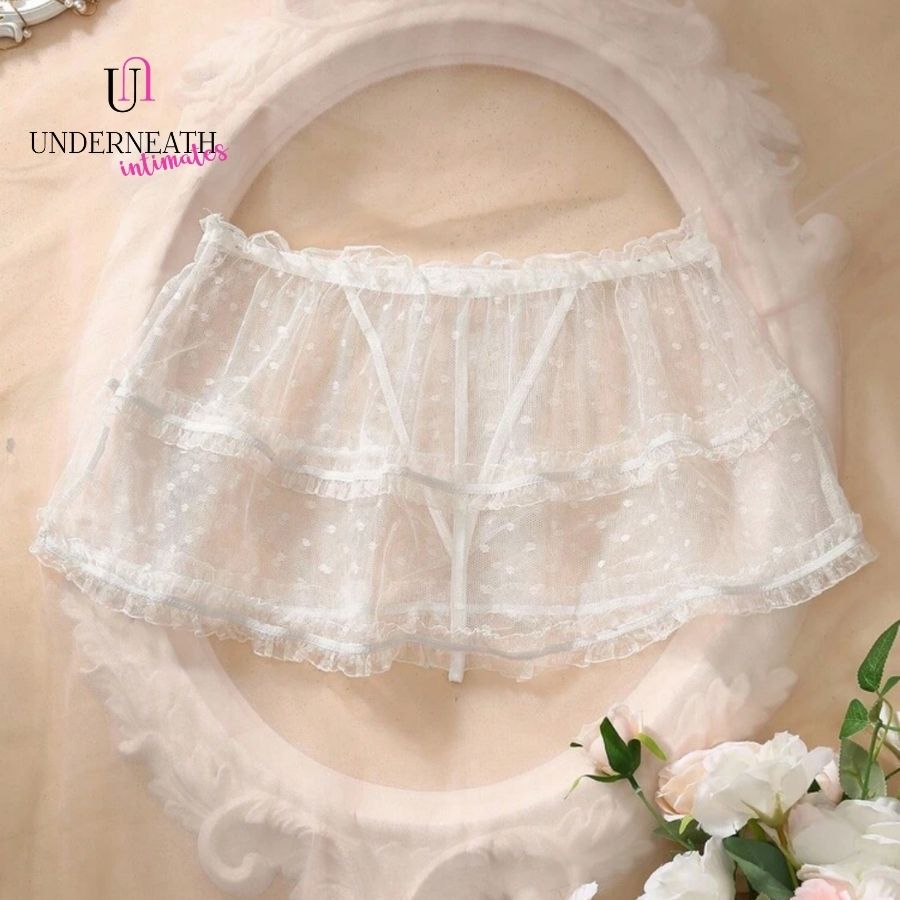 Flirty Skirt - White (S/M & L/XL)