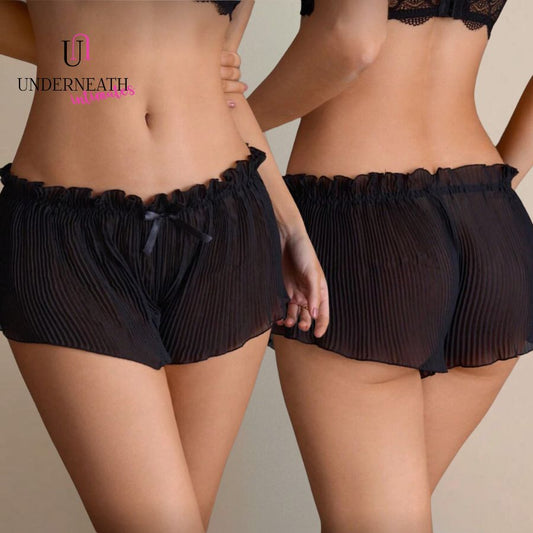 Cheeky Boyshorts - Black (S/M & L/XL)