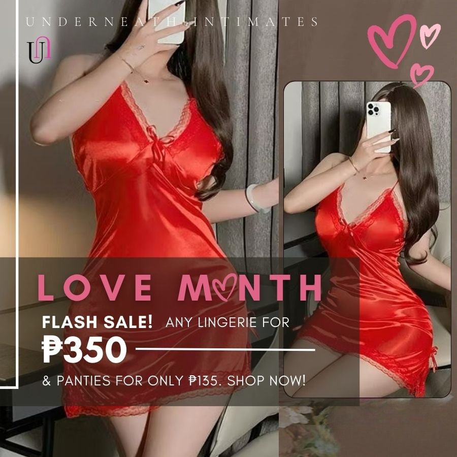 Romantic w/ Thong - Red (S/M & L)