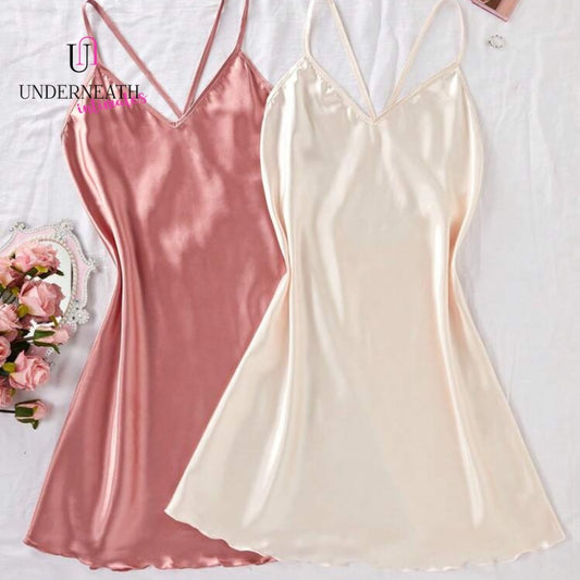 Silk Nightdress - Cream (S/M & L)
