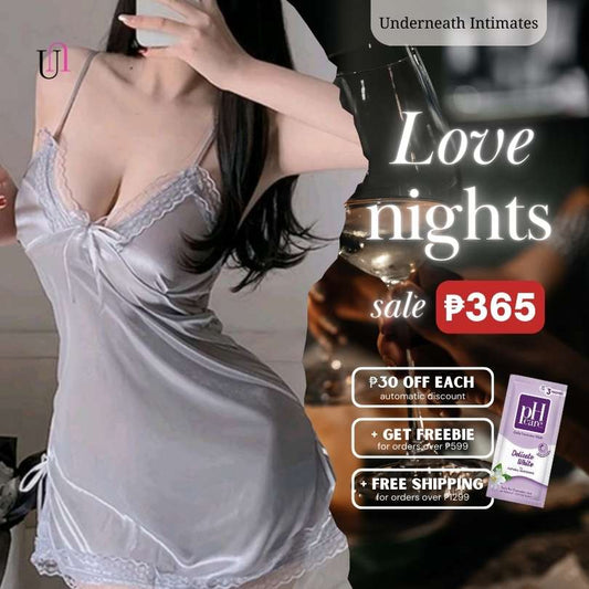 Romantic w/ Thong - Gray (S/M)