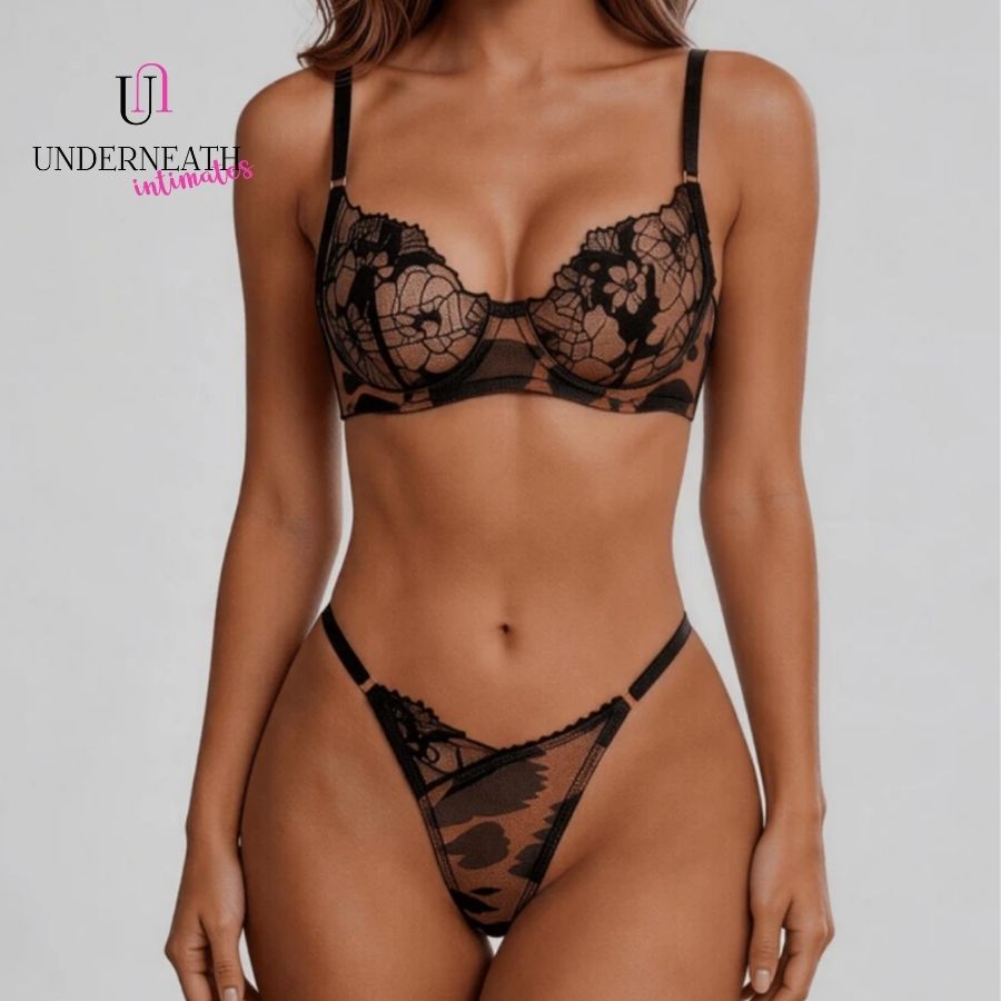 Macchiato Set (with underwire) - Black (S/M & L)