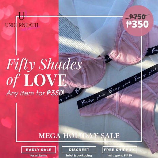 Cosmo Set (with underwire) - Baby Pink (S/M & L)