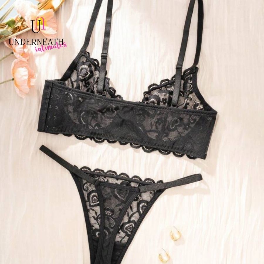 Twilight Set (with underwire) - Black (S/M & L)