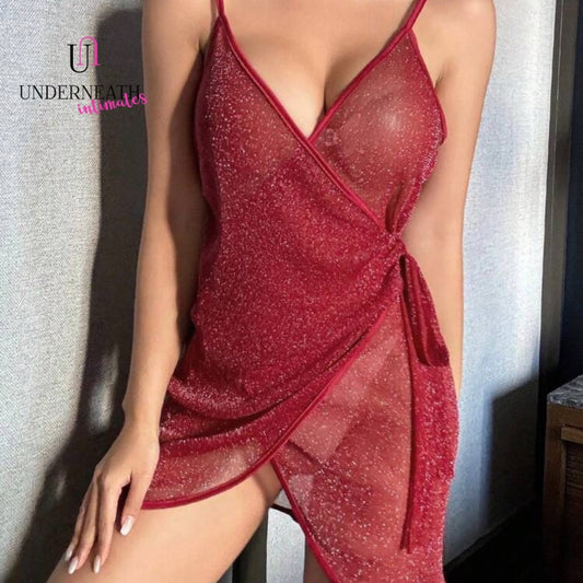 Lover Sheer Cover-up - Red (S/M & L)