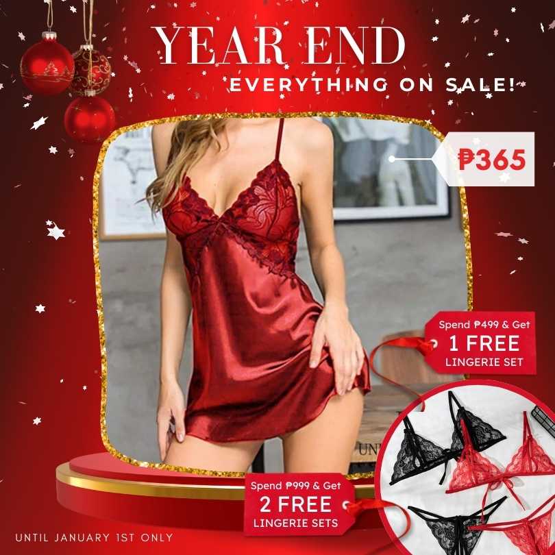 Darling w/ Thong - Red (S/M & L)