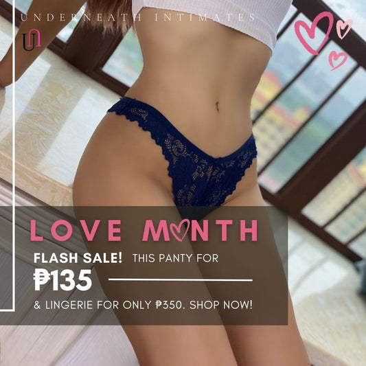 Cheeky Thong - Navy Blue (Freesize)