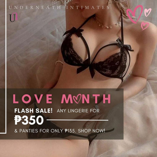 Charm Set - Black (Open Crotch) (S/M & L)