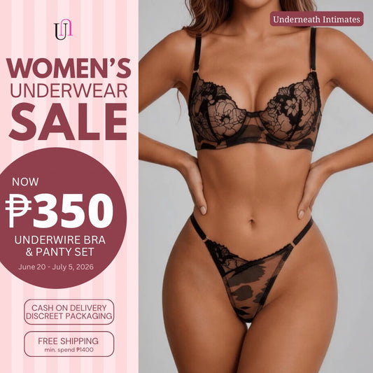Macchiato Set (with underwire) - Black (S/M & L)