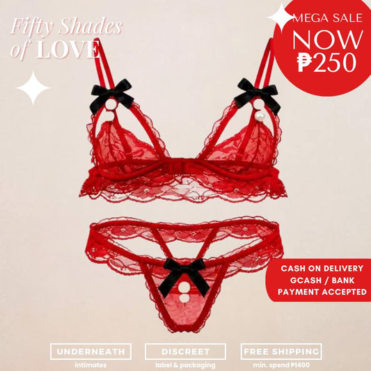 Dare Me Set - Red (S/M & L)