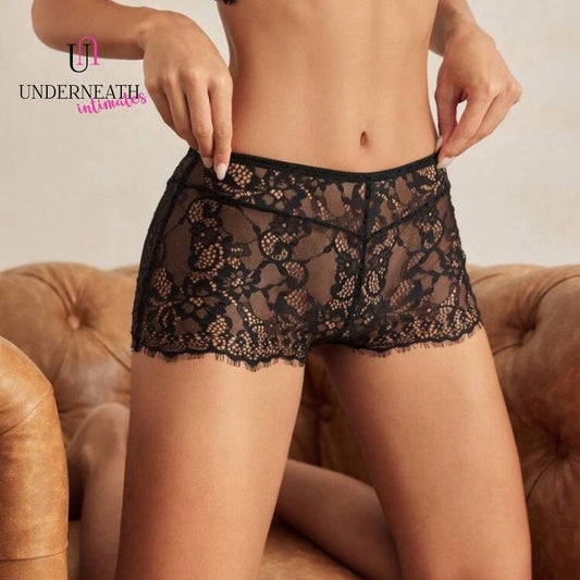 Fancy Boyshorts - Black (S/M & L)