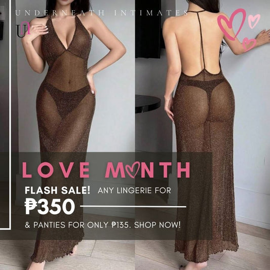 Manhattan Nightdress - Tan (S/M & L/XL)