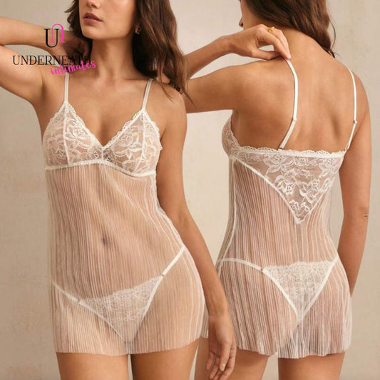 Honeymoon Nightdress - White (S/M & L)