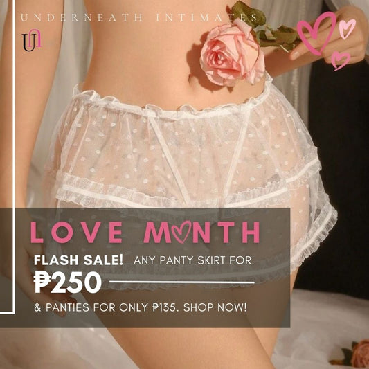 Flirty Skirt - White (S/M & L/XL)