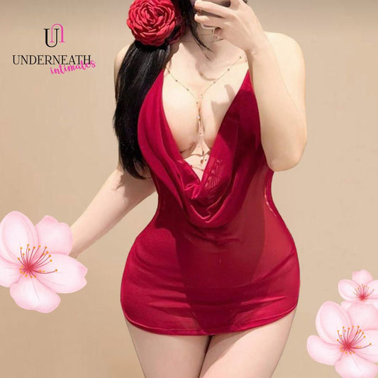 Latina w/ Thong - Red (S/M & L)