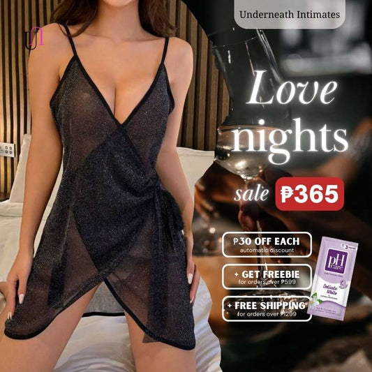 Lover Sheer Cover-up - Black (S/M & L)