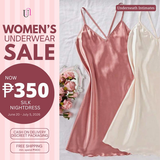 Silk Nightdress - Pink (S/M & L)