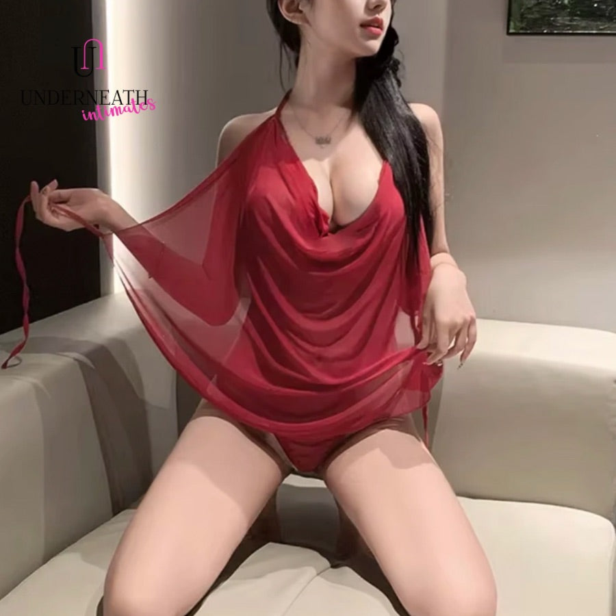 Latina w/ Thong - Red (S/M & L)