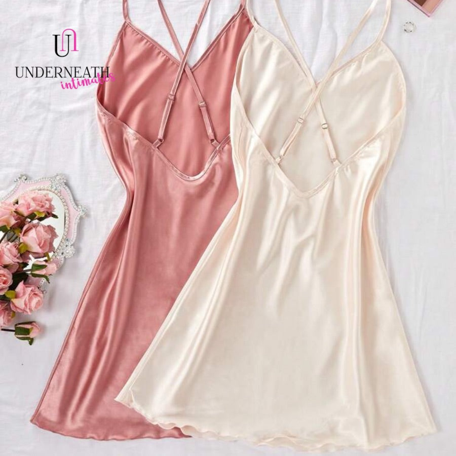 Silk Nightdress - Cream (S/M & L)