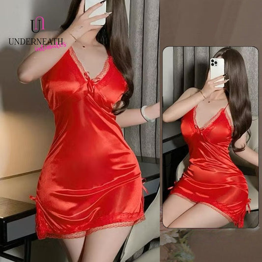 Romantic w/ Thong - Red (S/M & L)